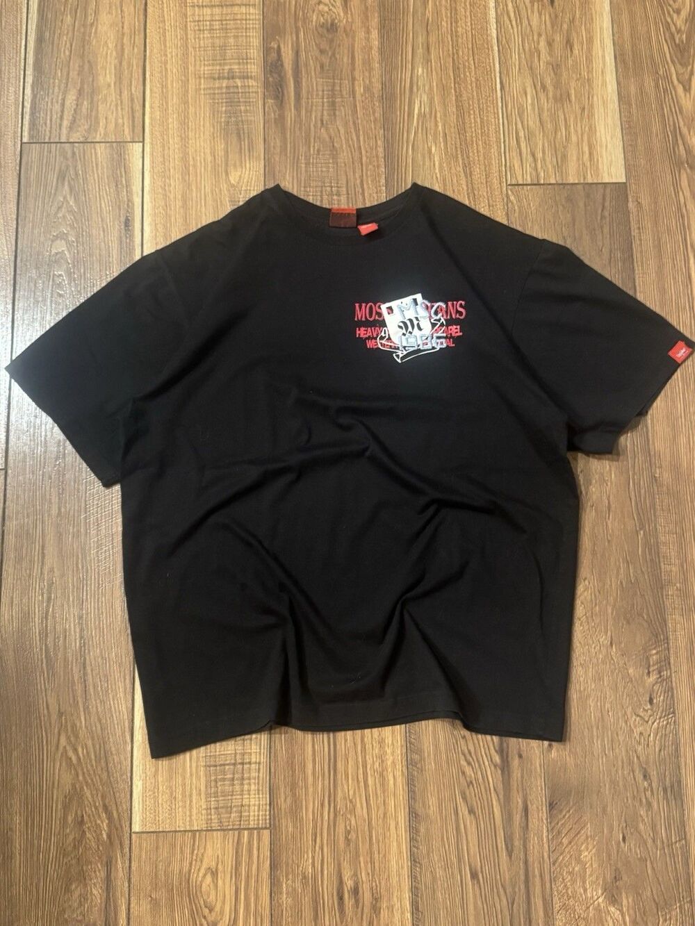 Vtg Y2K Mossimo T-Shirt Mens 2XL Black Graphic Logo 90s Y2K Skate Surf Sz XL
